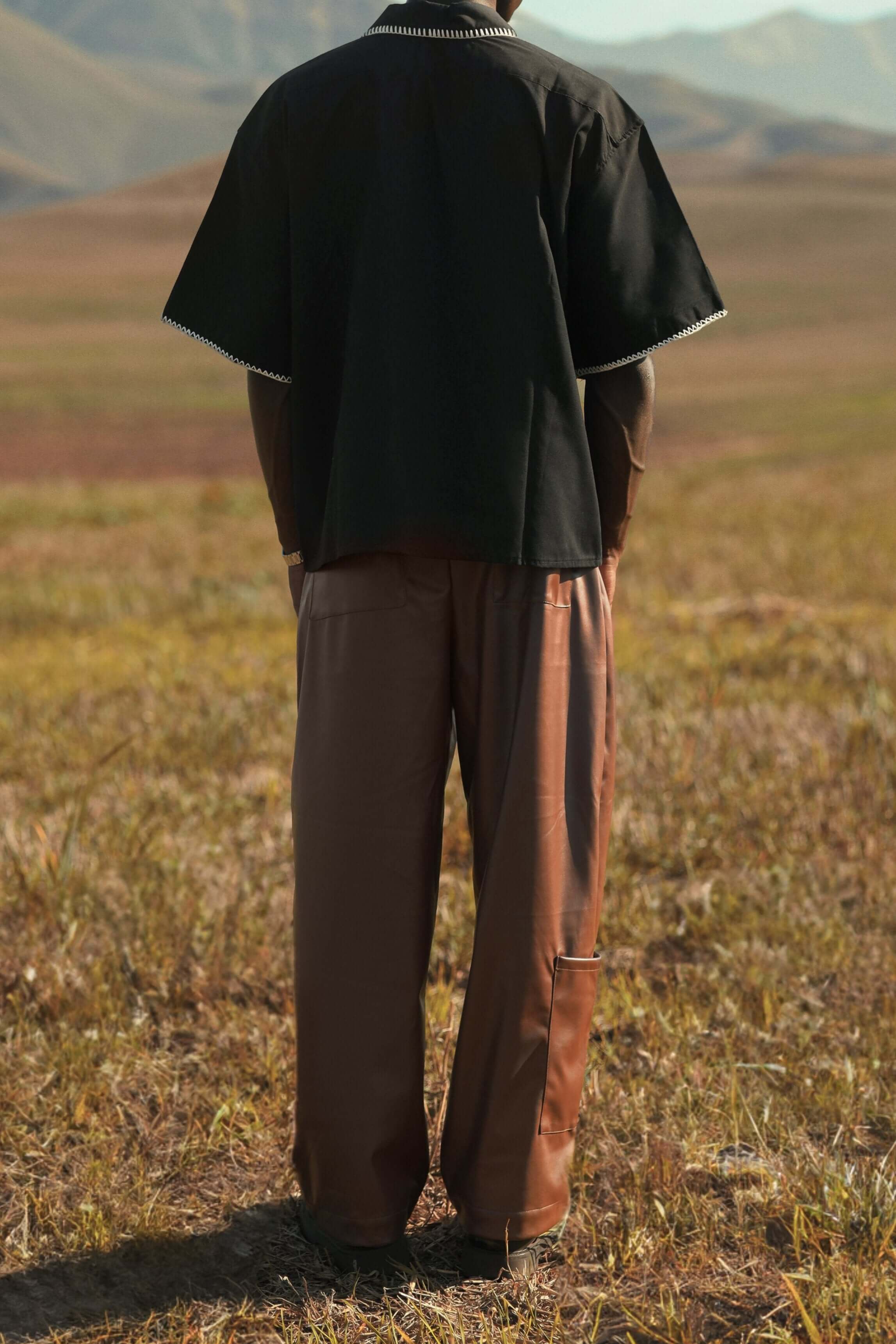 Luxe Link stitched Crop Shirt