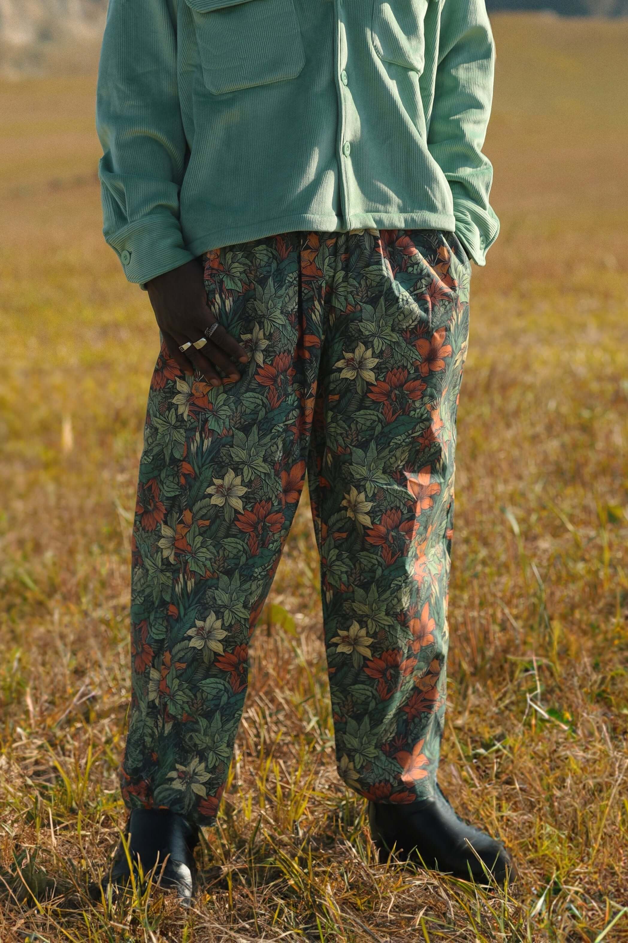 The God floral trouser