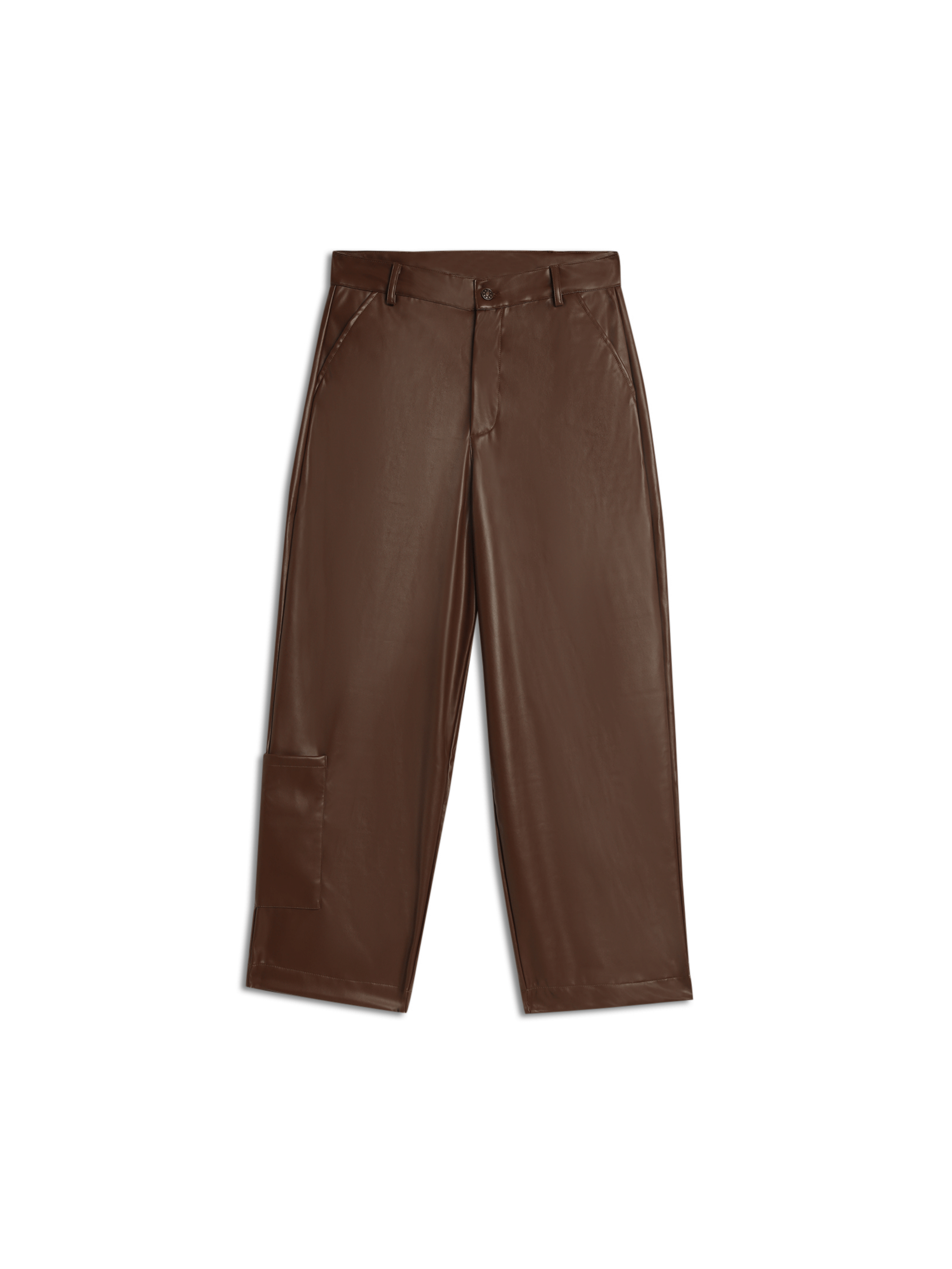 Vegan-Leather Relaxed fit pants