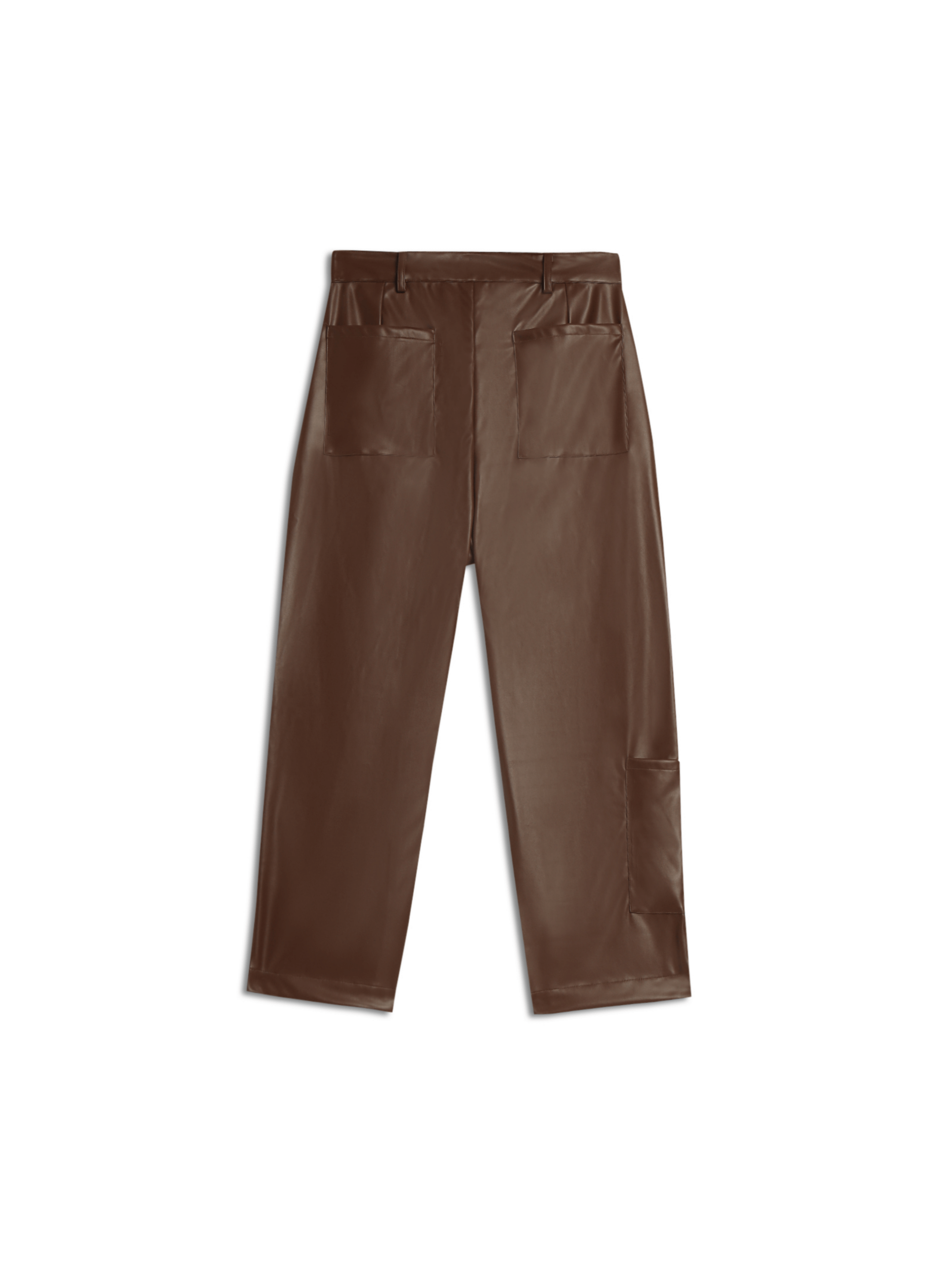 Vegan-Leather Relaxed fit pants